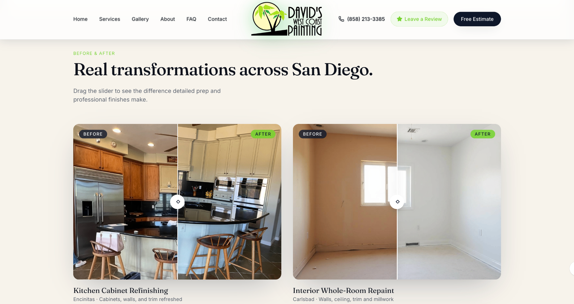 HVAC website screenshot 2